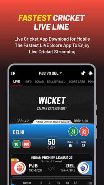 Cricket Mazza 11 Live Line Screenshot 3 - AppWisp.com Cricket Mazza 11 Live Line Screenshot 3 - AppWisp.com