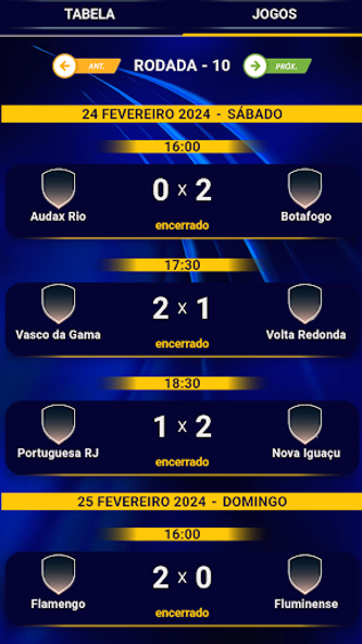 Campeonato Carioca PRO Info7 Screenshot 4 - AppWisp.com Campeonato Carioca PRO Info7 Screenshot 4 - AppWisp.com