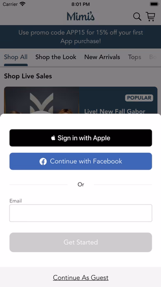 Mimi's Dallas Screenshot 1 - AppWisp.com Mimi's Dallas Screenshot 1 - AppWisp.com