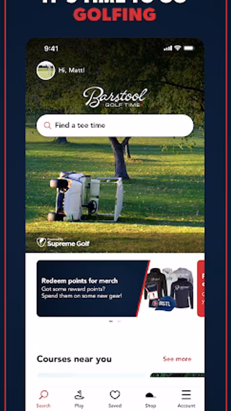 Barstool Golf Time Screenshot 1 - AppWisp.com Barstool Golf Time Screenshot 1 - AppWisp.com