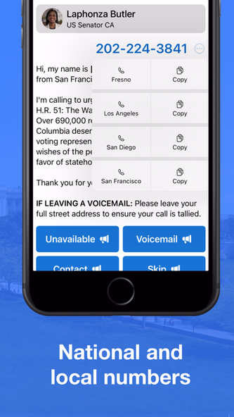 5 Calls: Contact Your Congress Screenshot 3 - AppWisp.com 5 Calls: Contact Your Congress Screenshot 3 - AppWisp.com