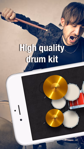 Drums Master: Real Drum Kit Screenshot 1 - AppWisp.com Drums Master: Real Drum Kit Screenshot 1 - AppWisp.com