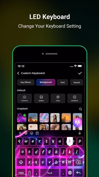 Neon LED Keyboard -RGB & Emoji Screenshot 3 - AppWisp.com Neon LED Keyboard -RGB & Emoji Screenshot 3 - AppWisp.com