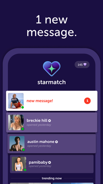 starmatch: chat with creators Screenshot 1 - AppWisp.com starmatch: chat with creators Screenshot 1 - AppWisp.com