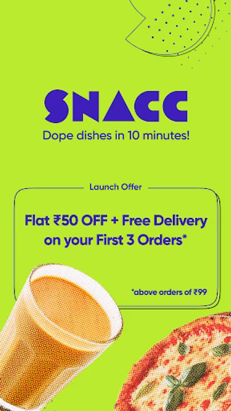 SNACC: 10-Min Food Delivery Screenshot 2 - AppWisp.com SNACC: 10-Min Food Delivery Screenshot 2 - AppWisp.com