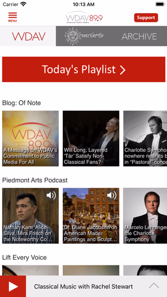 WDAV Classical Public Radio Screenshot 2 - AppWisp.com WDAV Classical Public Radio Screenshot 2 - AppWisp.com