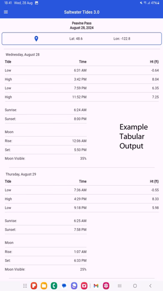 Saltwater Tides Screenshot 4 - AppWisp.com Saltwater Tides Screenshot 4 - AppWisp.com