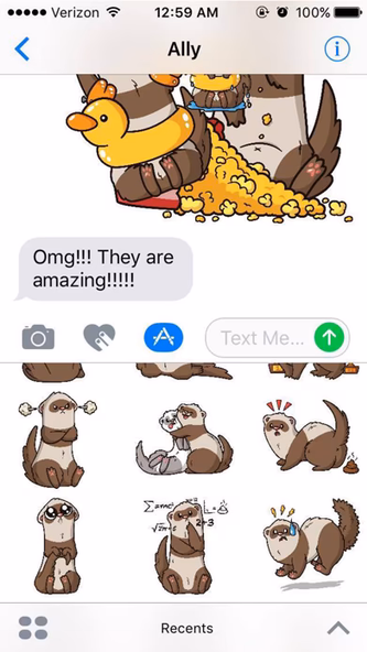 Ferret Stickers Screenshot 4 - AppWisp.com Ferret Stickers Screenshot 4 - AppWisp.com