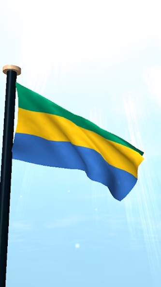 Gabon Flag 3D Free Wallpaper Screenshot 2 - AppWisp.com Gabon Flag 3D Free Wallpaper Screenshot 2 - AppWisp.com