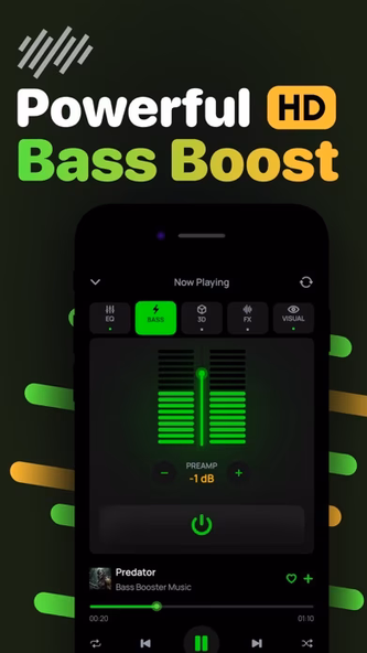Bass Booster & EQ Amplifier Screenshot 2 - AppWisp.com Bass Booster & EQ Amplifier Screenshot 2 - AppWisp.com