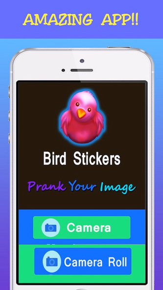 Selfie Fun Photo Maker- Make Prank of Images with Funky Bird Stickers Screenshot 1 - AppWisp.com Selfie Fun Photo Maker- Make Prank of Images with Funky Bird Stickers Screenshot 1 - AppWisp.com