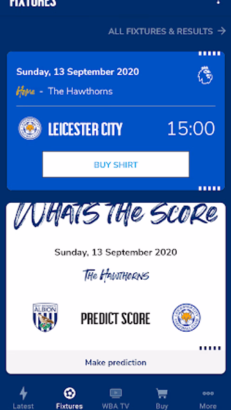 West Bromwich Albion Screenshot 2 - AppWisp.com West Bromwich Albion Screenshot 2 - AppWisp.com