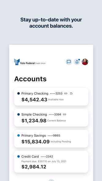 Yolo FCU Mobile Banking Screenshot 2 - AppWisp.com
