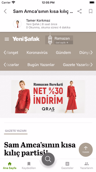 Köşe Yazarları - Tüm Gazeteler Screenshot 2 - AppWisp.com Köşe Yazarları - Tüm Gazeteler Screenshot 2 - AppWisp.com