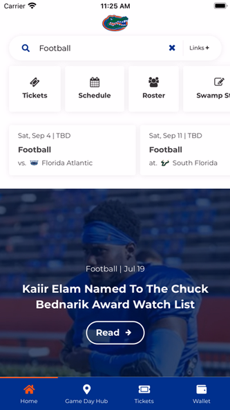 Florida Gators Screenshot 2 - AppWisp.com Florida Gators Screenshot 2 - AppWisp.com