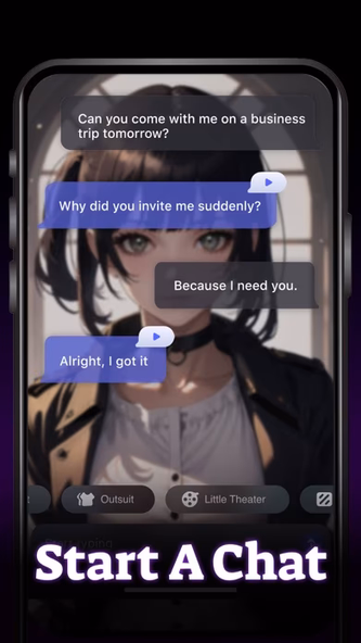 TruMate: AI Character Chat Screenshot 3 - AppWisp.com TruMate: AI Character Chat Screenshot 3 - AppWisp.com