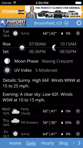 Pinpoint Weather - KDVR & KWGN Screenshot 2 - AppWisp.com Pinpoint Weather - KDVR & KWGN Screenshot 2 - AppWisp.com