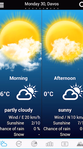 Weather for Switzerland Screenshot 1 - AppWisp.com Weather for Switzerland Screenshot 1 - AppWisp.com
