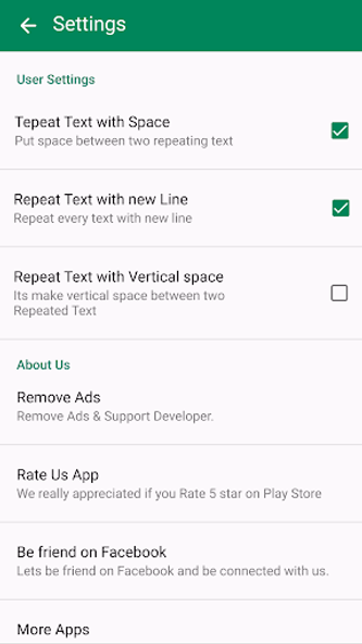Text Repeater: Repeat Text 10K Screenshot 3 - AppWisp.com Text Repeater: Repeat Text 10K Screenshot 3 - AppWisp.com