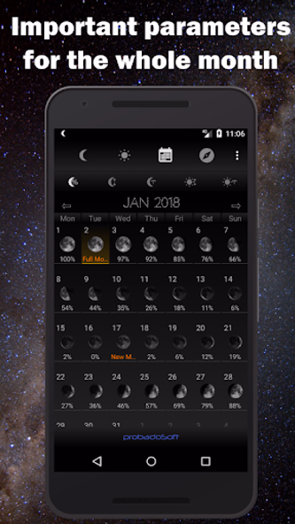 Moon Phase Calendar Screenshot 3 - AppWisp.com Moon Phase Calendar Screenshot 3 - AppWisp.com