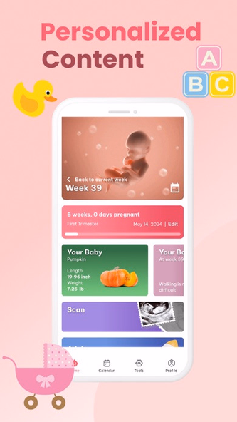 Pregnancy: Baby Growth Tracker Screenshot 2 - AppWisp.com Pregnancy: Baby Growth Tracker Screenshot 2 - AppWisp.com