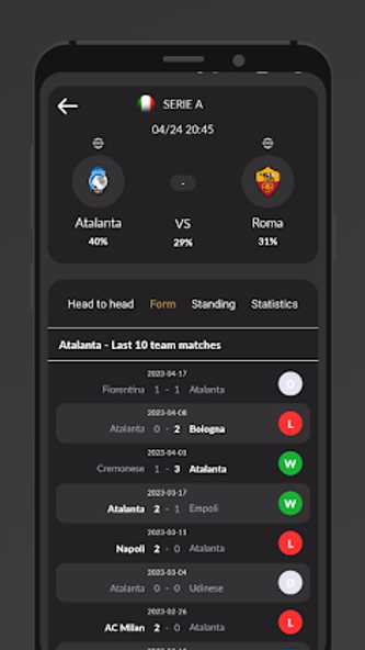 Soccer Predictions Screenshot 3 - AppWisp.com Soccer Predictions Screenshot 3 - AppWisp.com