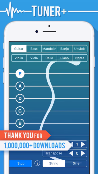 Tuner+ Screenshot 1 - AppWisp.com Tuner+ Screenshot 1 - AppWisp.com