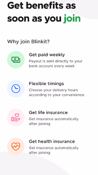 Blinkit Delivery Partner Screenshot 1 - AppWisp.com Blinkit Delivery Partner Screenshot 1 - AppWisp.com