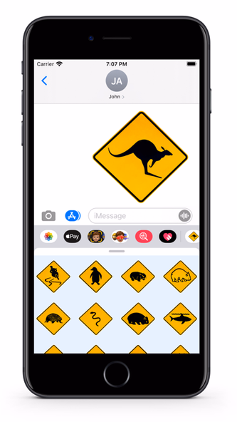 Australia Signs GIFs Stickers Screenshot 2 - AppWisp.com Australia Signs GIFs Stickers Screenshot 2 - AppWisp.com