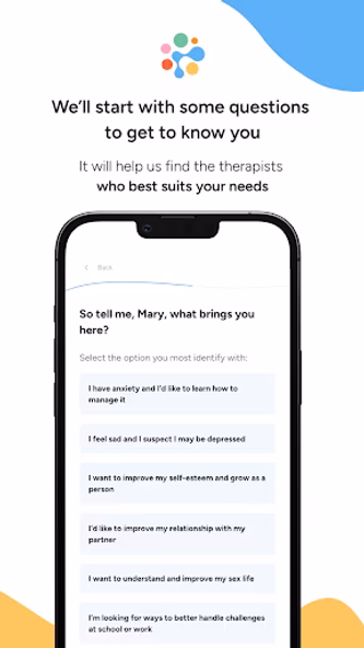 Therapyside - Online therapy Screenshot 2 - AppWisp.com Therapyside - Online therapy Screenshot 2 - AppWisp.com