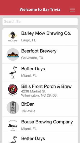 THEBarTriviaApp Screenshot 1 - AppWisp.com THEBarTriviaApp Screenshot 1 - AppWisp.com