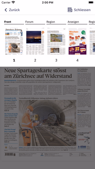 Zürichsee-Zeitung E-Paper Screenshot 4 - AppWisp.com Zürichsee-Zeitung E-Paper Screenshot 4 - AppWisp.com