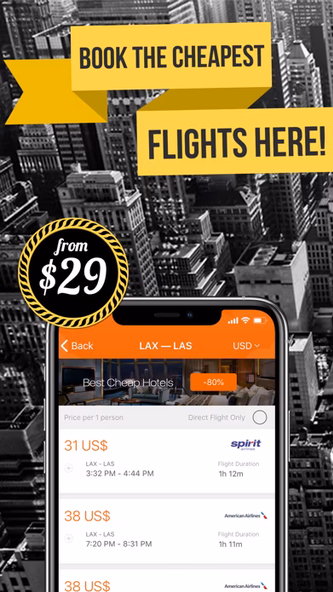 Cheap Flight Finder & Tickets Screenshot 4 - AppWisp.com Cheap Flight Finder & Tickets Screenshot 4 - AppWisp.com