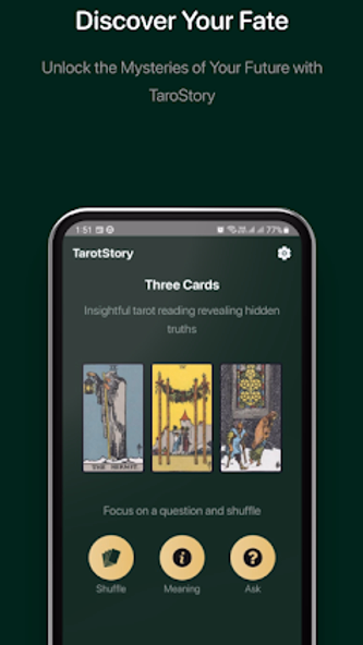 TaroStory AI Tarot Card Reader Screenshot 1 - AppWisp.com TaroStory AI Tarot Card Reader Screenshot 1 - AppWisp.com