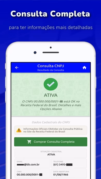 Consulta CNPJ - MEI, ME, EPP Screenshot 4 - AppWisp.com Consulta CNPJ - MEI, ME, EPP Screenshot 4 - AppWisp.com