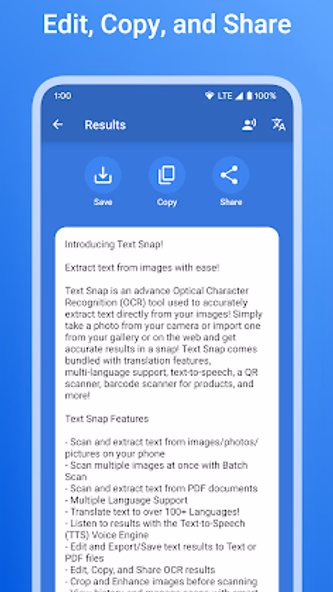 Text Snap - Image to Text Screenshot 3 - AppWisp.com Text Snap - Image to Text Screenshot 3 - AppWisp.com
