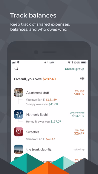 Splitwise Screenshot 1 - AppWisp.com Splitwise Screenshot 1 - AppWisp.com