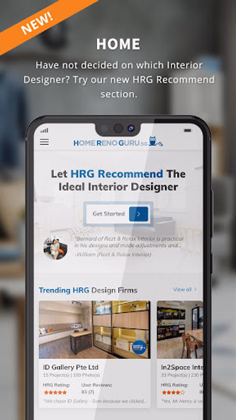 HomeRenoGuru Renovation Portal Screenshot 1 - AppWisp.com HomeRenoGuru Renovation Portal Screenshot 1 - AppWisp.com