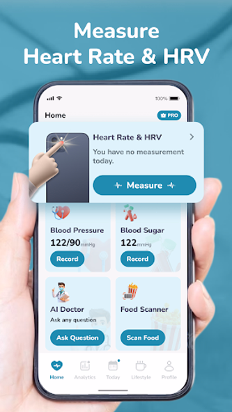 Health Tracker: Health monitor Screenshot 1 - AppWisp.com Health Tracker: Health monitor Screenshot 1 - AppWisp.com