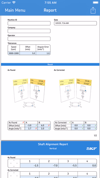 SKF Vertical shaft alignment Screenshot 4 - AppWisp.com SKF Vertical shaft alignment Screenshot 4 - AppWisp.com