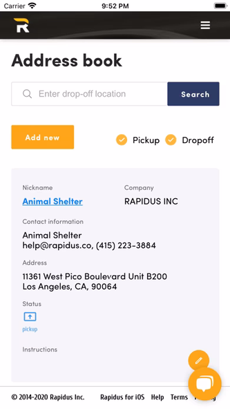 Rapidus - Same-day Delivery Screenshot 4 - AppWisp.com Rapidus - Same-day Delivery Screenshot 4 - AppWisp.com