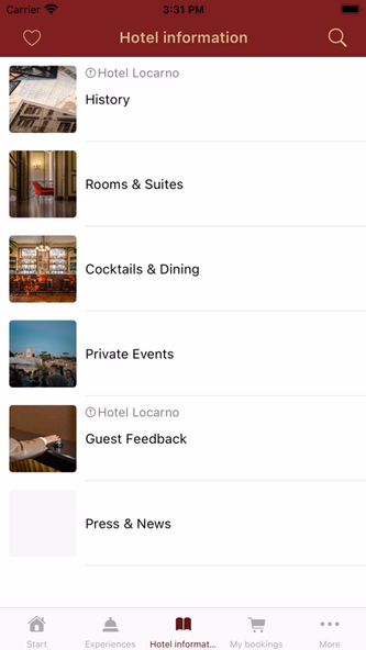 Hotel Locarno, Rome Screenshot 2 - AppWisp.com Hotel Locarno, Rome Screenshot 2 - AppWisp.com