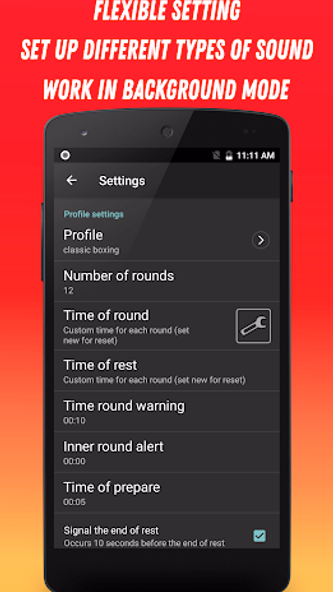 Boxing Interval Timer Screenshot 3 - AppWisp.com Boxing Interval Timer Screenshot 3 - AppWisp.com