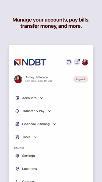 NDBT Mobile Banking Screenshot 4 - AppWisp.com NDBT Mobile Banking Screenshot 4 - AppWisp.com