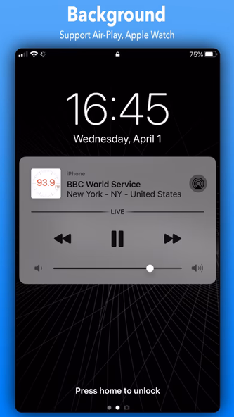 Radio App - Simple Radio Tuner Screenshot 4 - AppWisp.com Radio App - Simple Radio Tuner Screenshot 4 - AppWisp.com