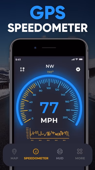GPS Speedometer App Screenshot 1 - AppWisp.com GPS Speedometer App Screenshot 1 - AppWisp.com