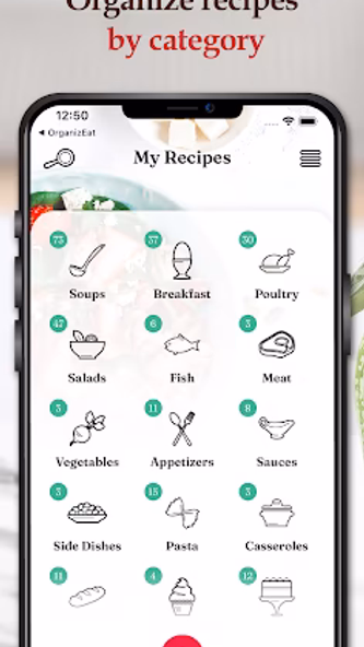 OrganizEat: Recipe Keeper Book Screenshot 4 - AppWisp.com OrganizEat: Recipe Keeper Book Screenshot 4 - AppWisp.com