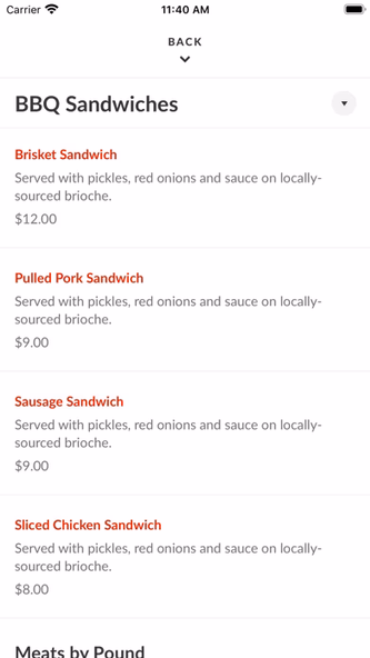 One90 Smoked Meats Screenshot 3 - AppWisp.com One90 Smoked Meats Screenshot 3 - AppWisp.com