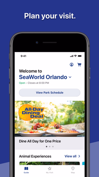 SeaWorld Screenshot 1 - AppWisp.com SeaWorld Screenshot 1 - AppWisp.com