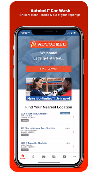 Autobell Car Wash Screenshot 1 - AppWisp.com Autobell Car Wash Screenshot 1 - AppWisp.com